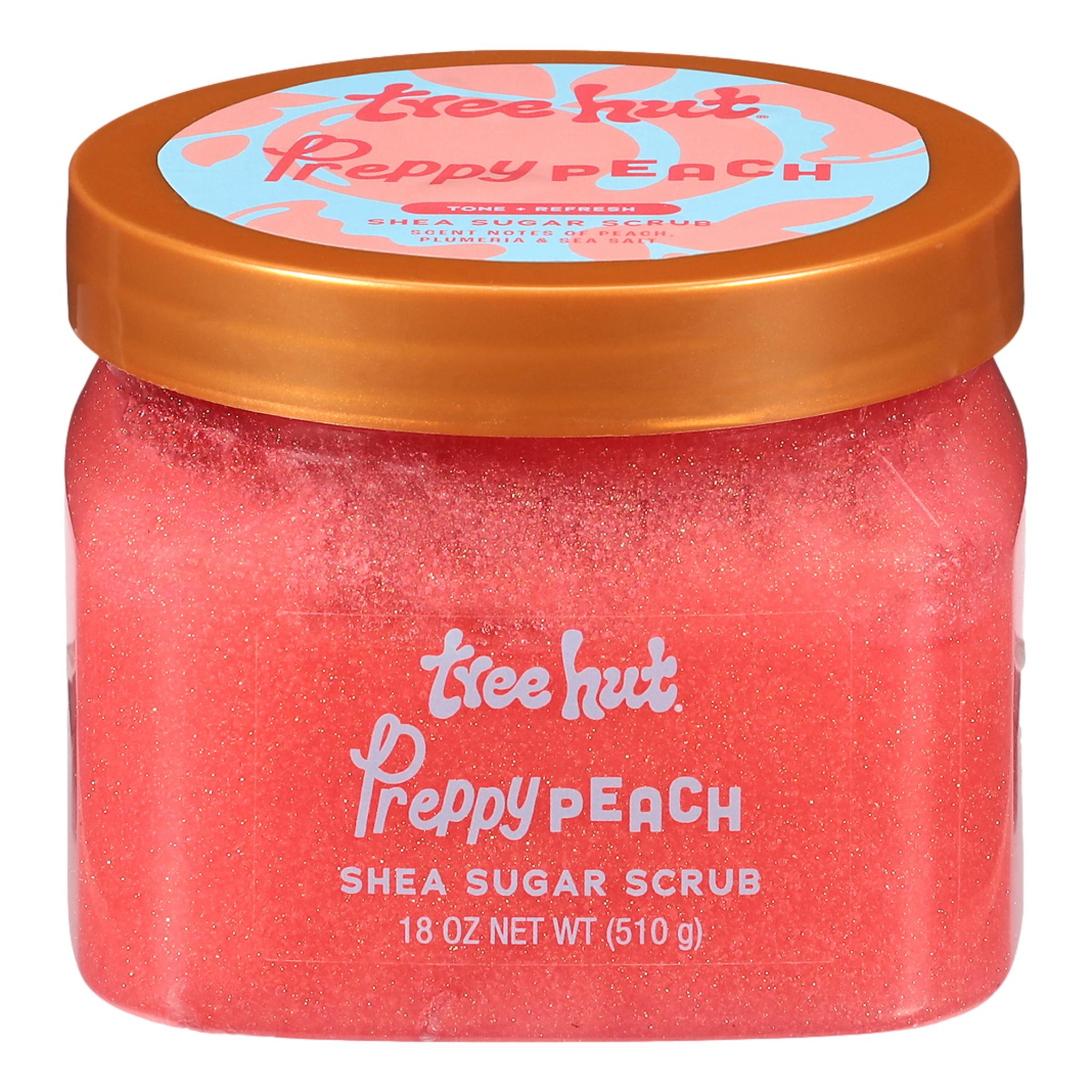 Tree Hut Preppy Peach Shea Sugar Scrub, 18 oz